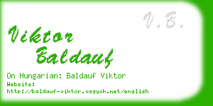 viktor baldauf business card